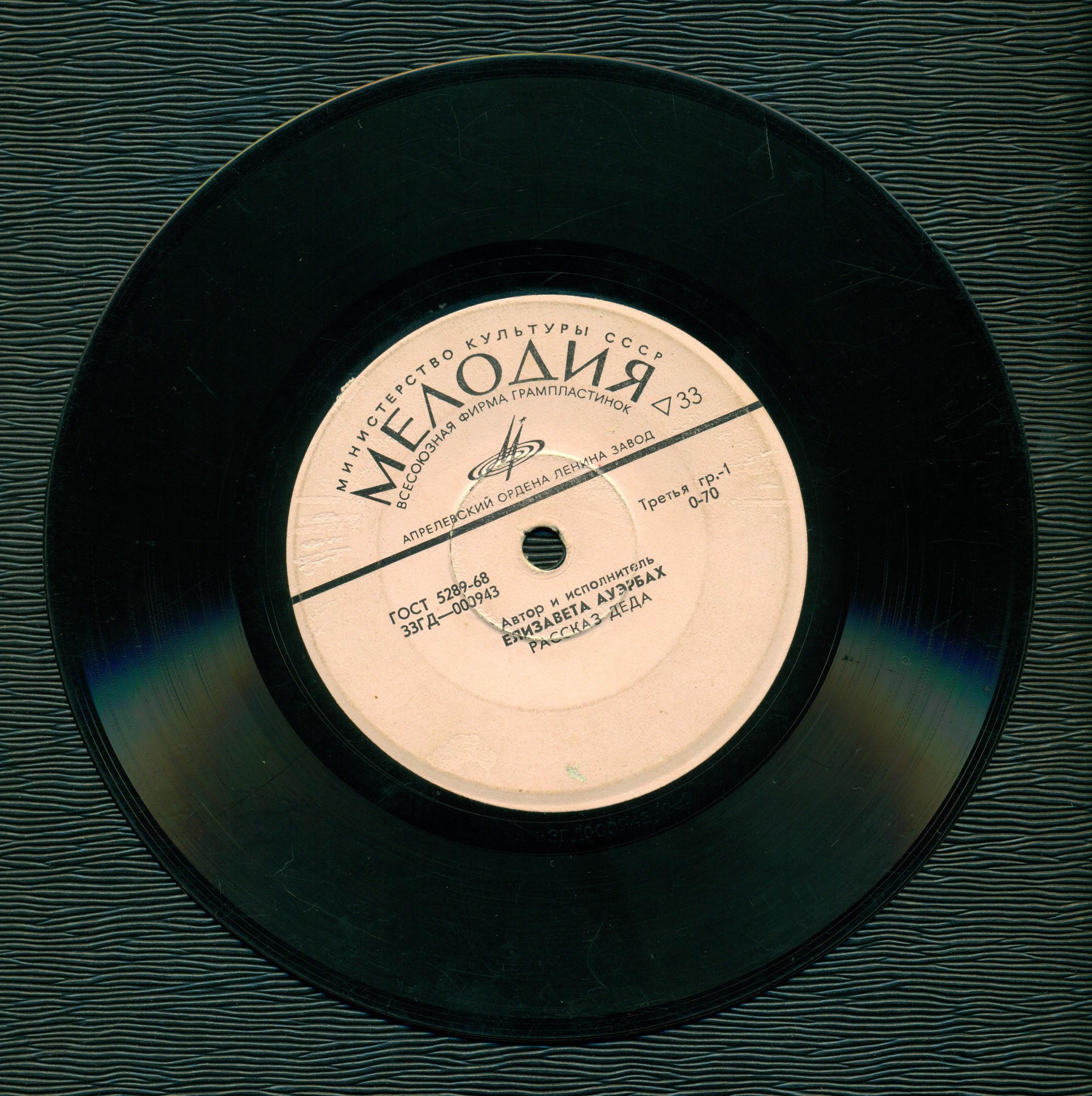 Елизавета Ауэрбах. Рассказ деда