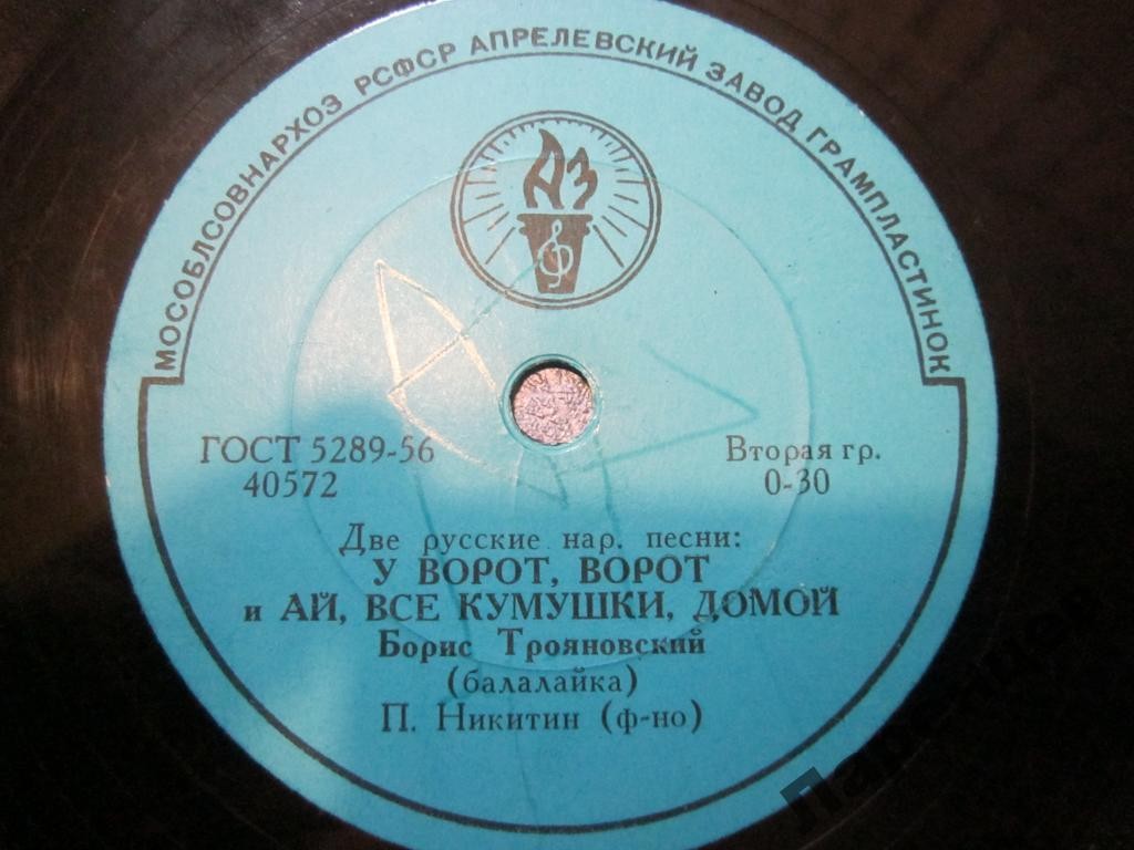 Б. ТРОЯНОВСКИЙ (балалайка), П. Никитин (ф-но)