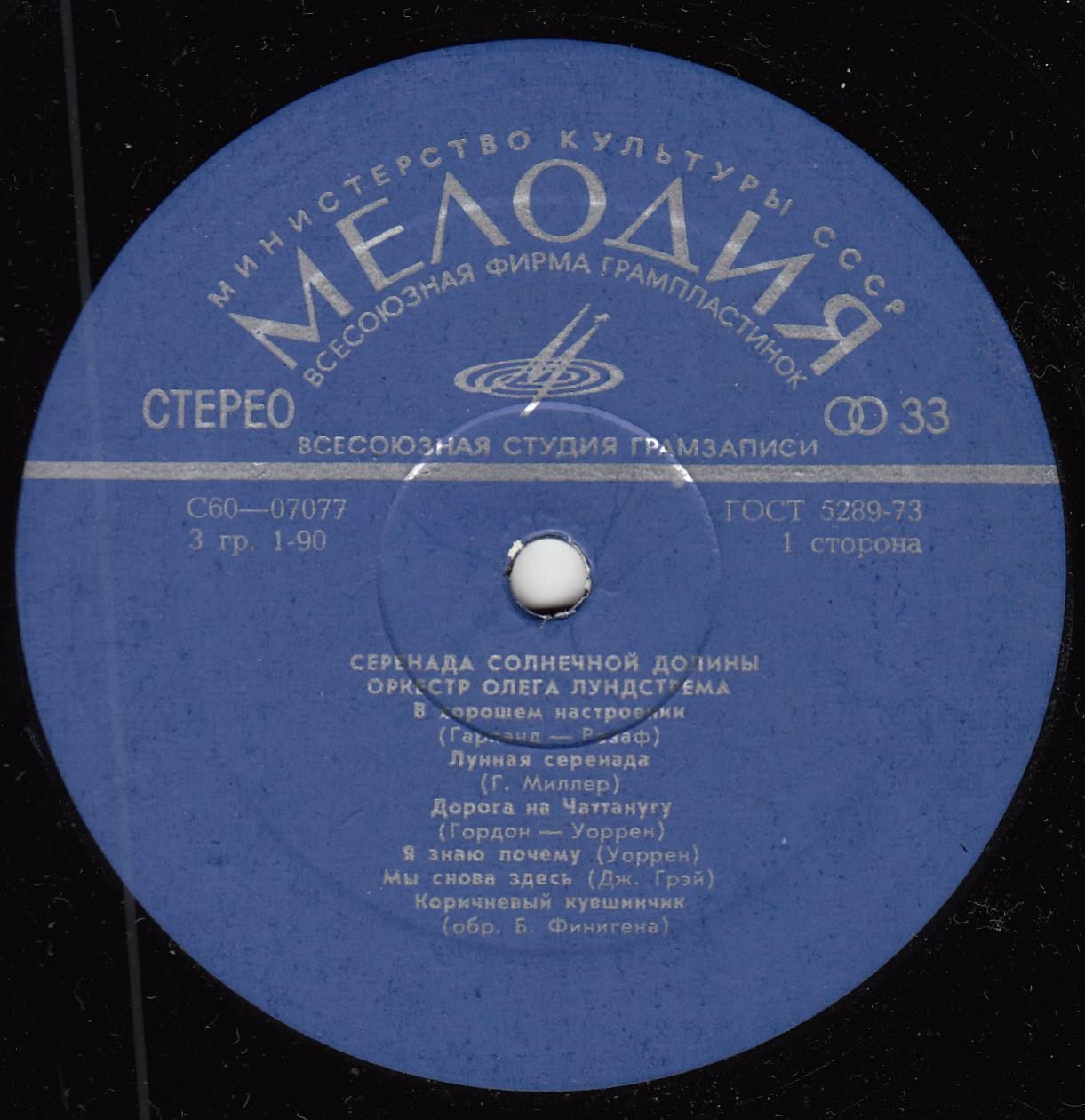 Оркестр Олега Лундстрема — Серенада солнечной долины