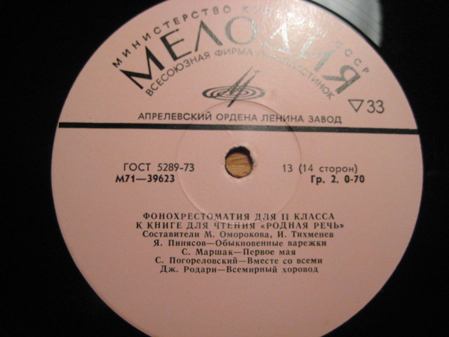 ФОНОХРЕСТОМАТИЯ для II класса к книге для чтения «Родная речь» (7/7)