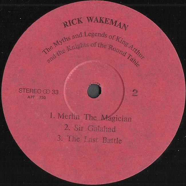 RICK WAKEMAN  "The Myths & Legends of King Arthur and The Knights of The Round Table"