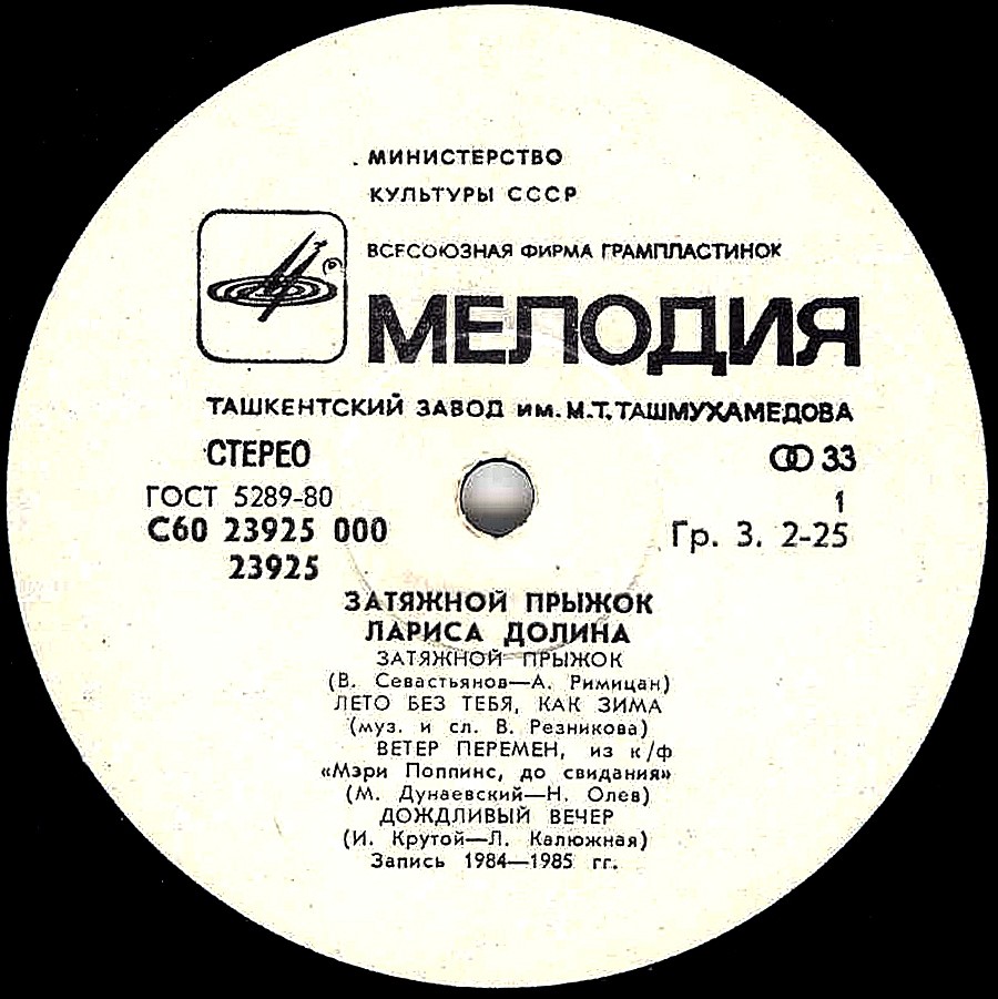 Лариса ДОЛИНА. «Затяжной прыжок»