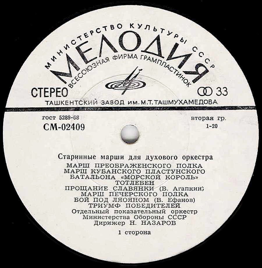 Старинные марши и вальсы для духового оркестра