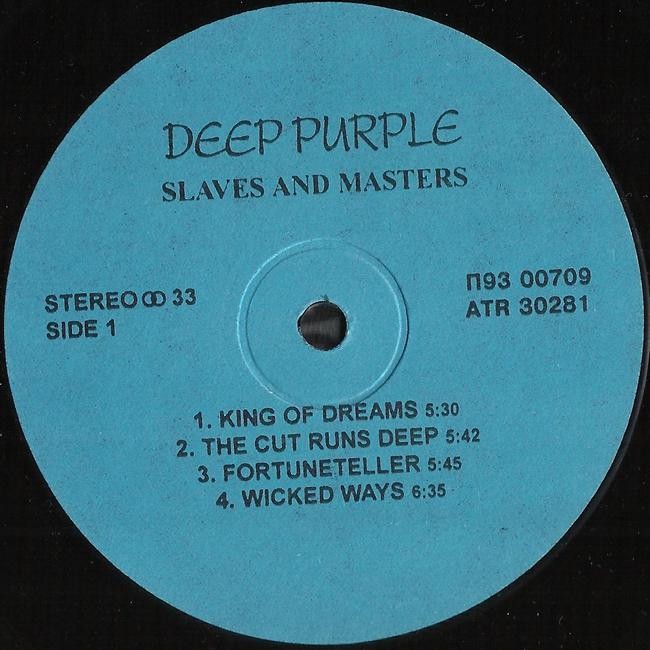 DEEP PURPLE. Slaves And Masters