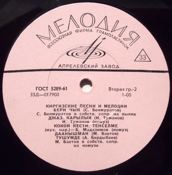 Киргизские народные песни и мелодии