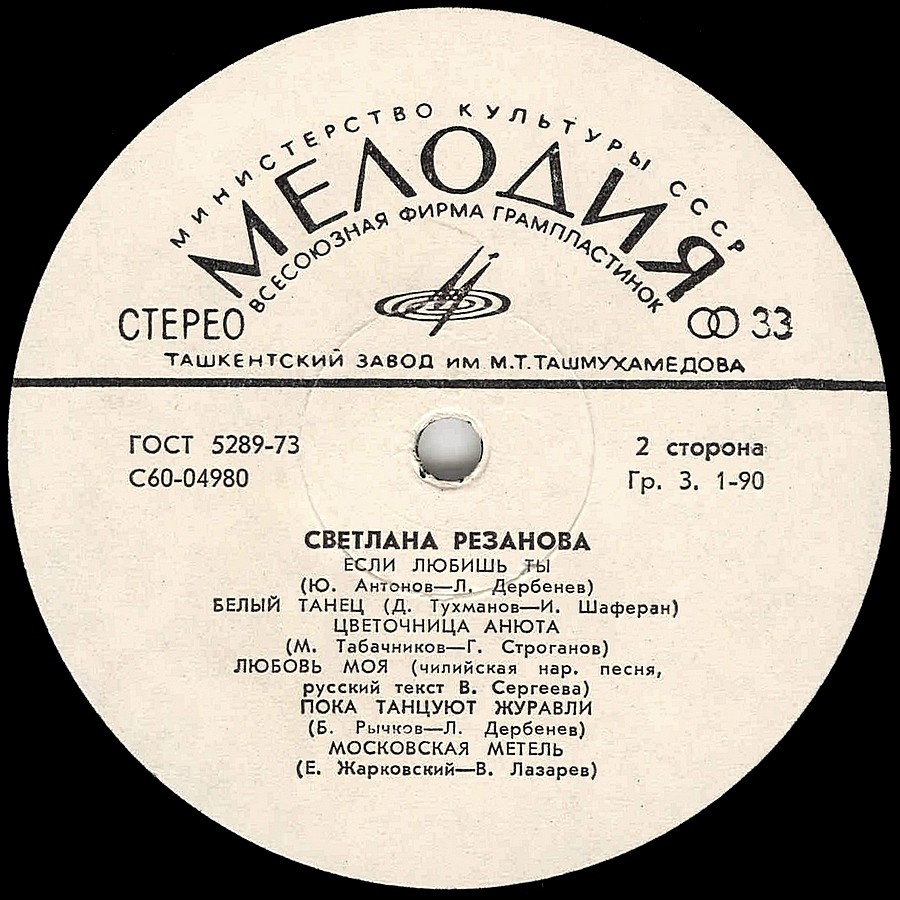 Поёт Светлана Резанова