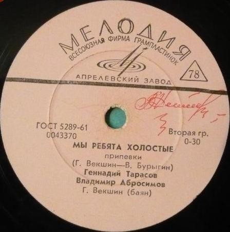 Гармонист хороший парень / Мы ребята холостые