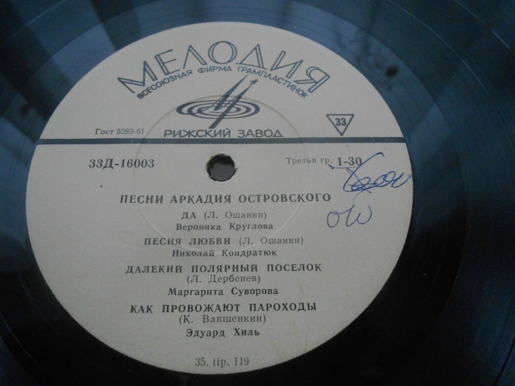 Песни Аркадия Островского