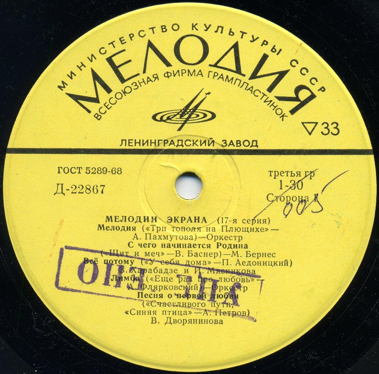 Мелодии экрана (17 серия)