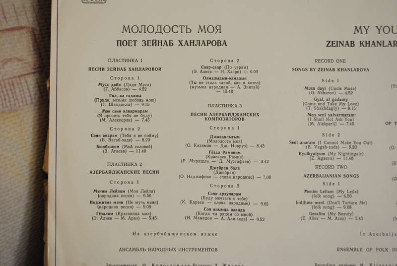 ХАНЛАРОВА Зейнаб. «Молодость моя»: