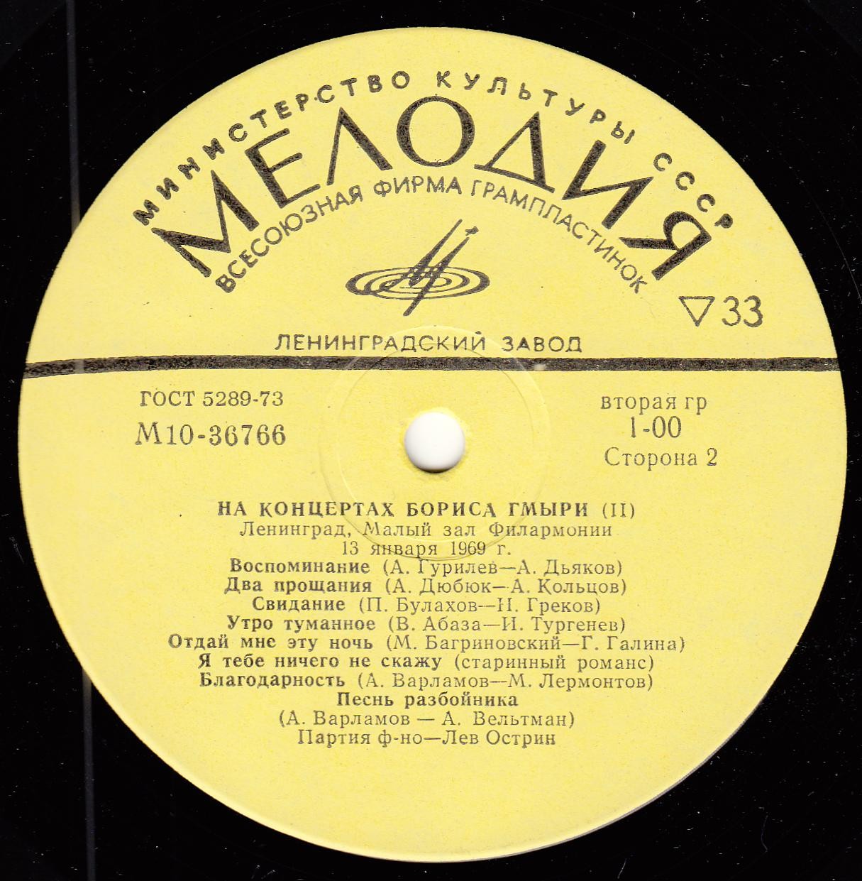 На концертах Бориса ГМЫРИ