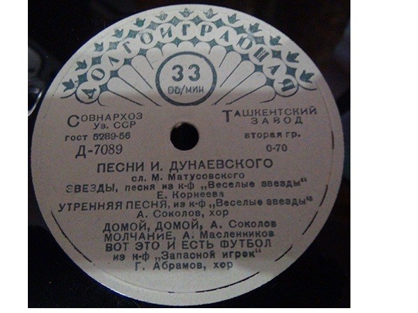 И. ДУНАЕВСКИЙ (1900-1955). Песни