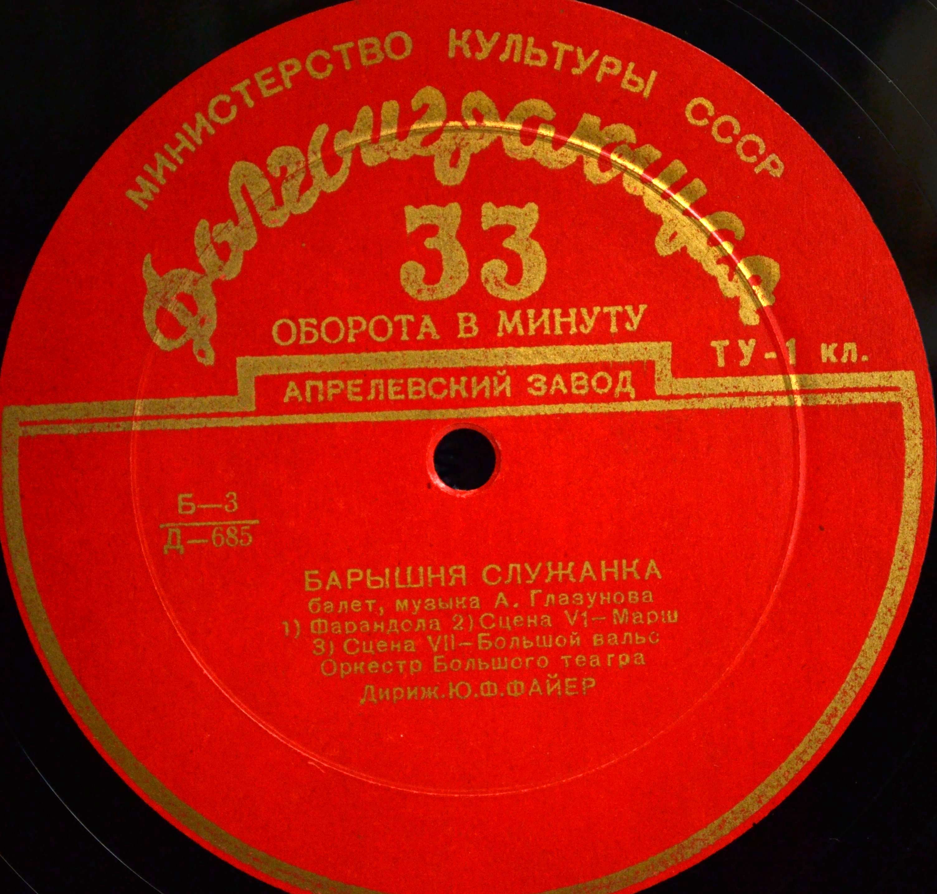 А. ГЛАЗУНОВ (1865–1936): Фрагменты из балета «Барышня-служанка» (Ю. Файер)