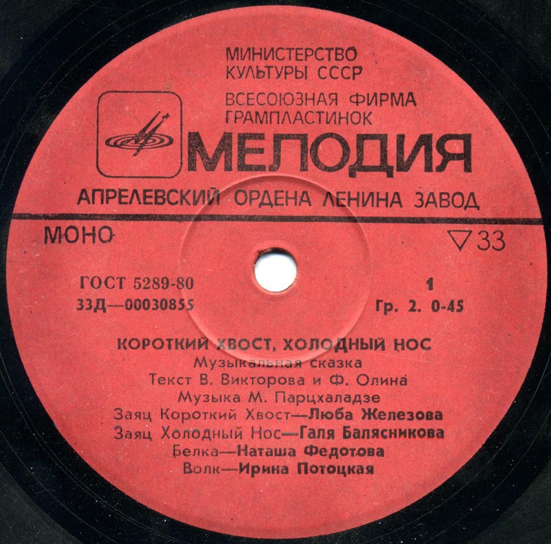 КОРОТКИЙ ХВОСТ, ХОЛОДНЫЙ НОС: музыкальная сказка М.Парцхаладзе