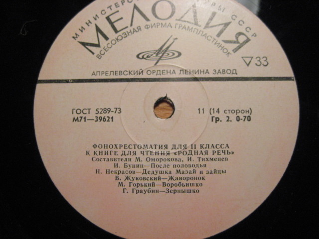 ФОНОХРЕСТОМАТИЯ для II класса к книге для чтения «Родная речь» (6/7)