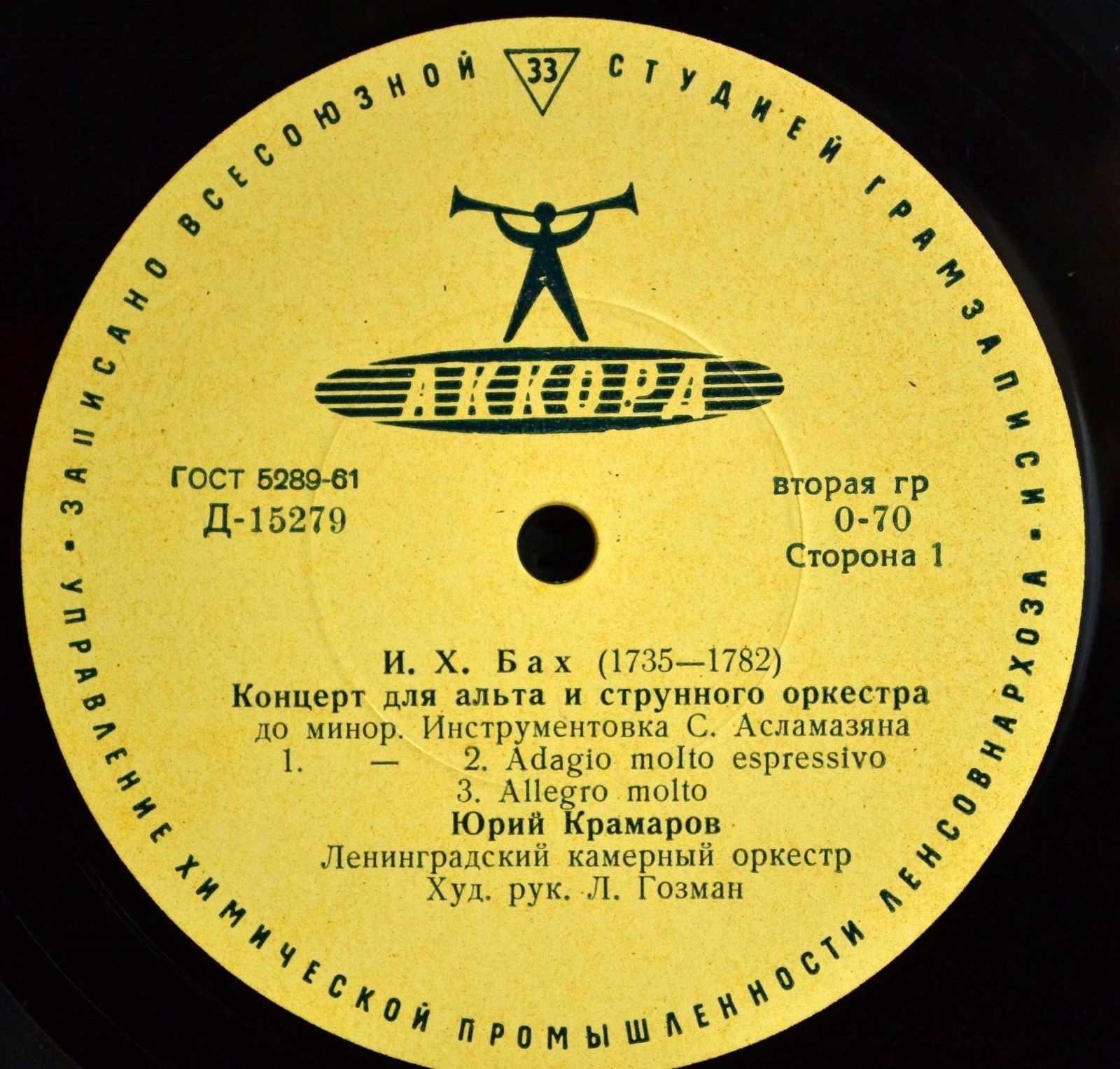 Юрий КРАМАРОВ (альт)