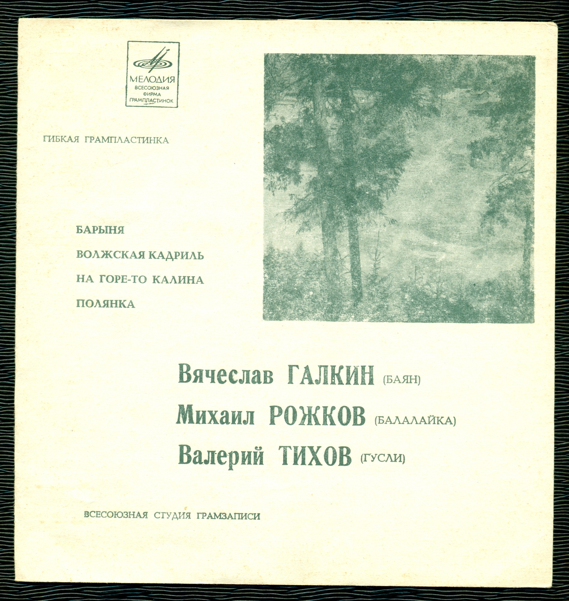 Вячеслав ГАЛКИН (баян), Михаил РОЖКОВ (балалайка), Валерий ТИХОВ (гусли)