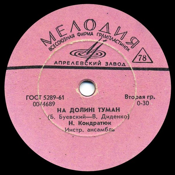 Николай Кондратюк – На долинi туман / Тече рiчка дзвiнка