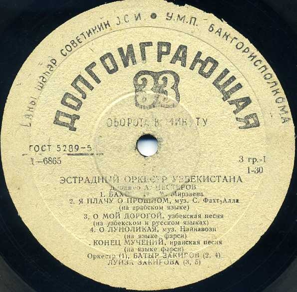Эстрадный оркестр Узбекистана, дирижёр А. Нестеров