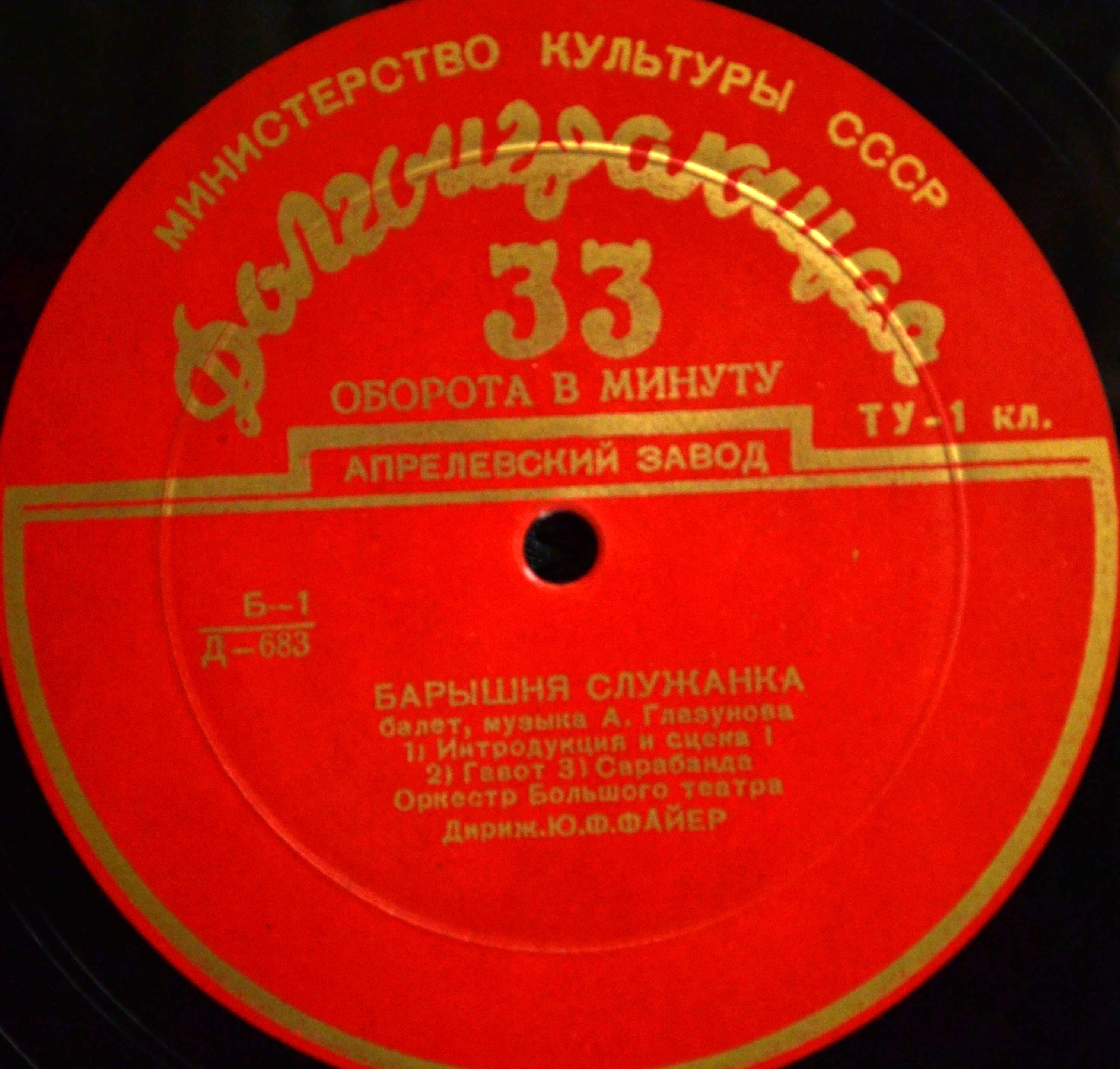 А. ГЛАЗУНОВ (1865–1936): Фрагменты из балета «Барышня-служанка» (Ю. Файер)