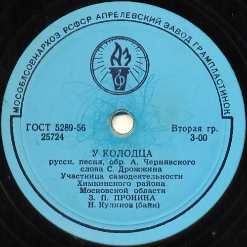 З. П. Пронина - Волга-реченька глубока / У колодца