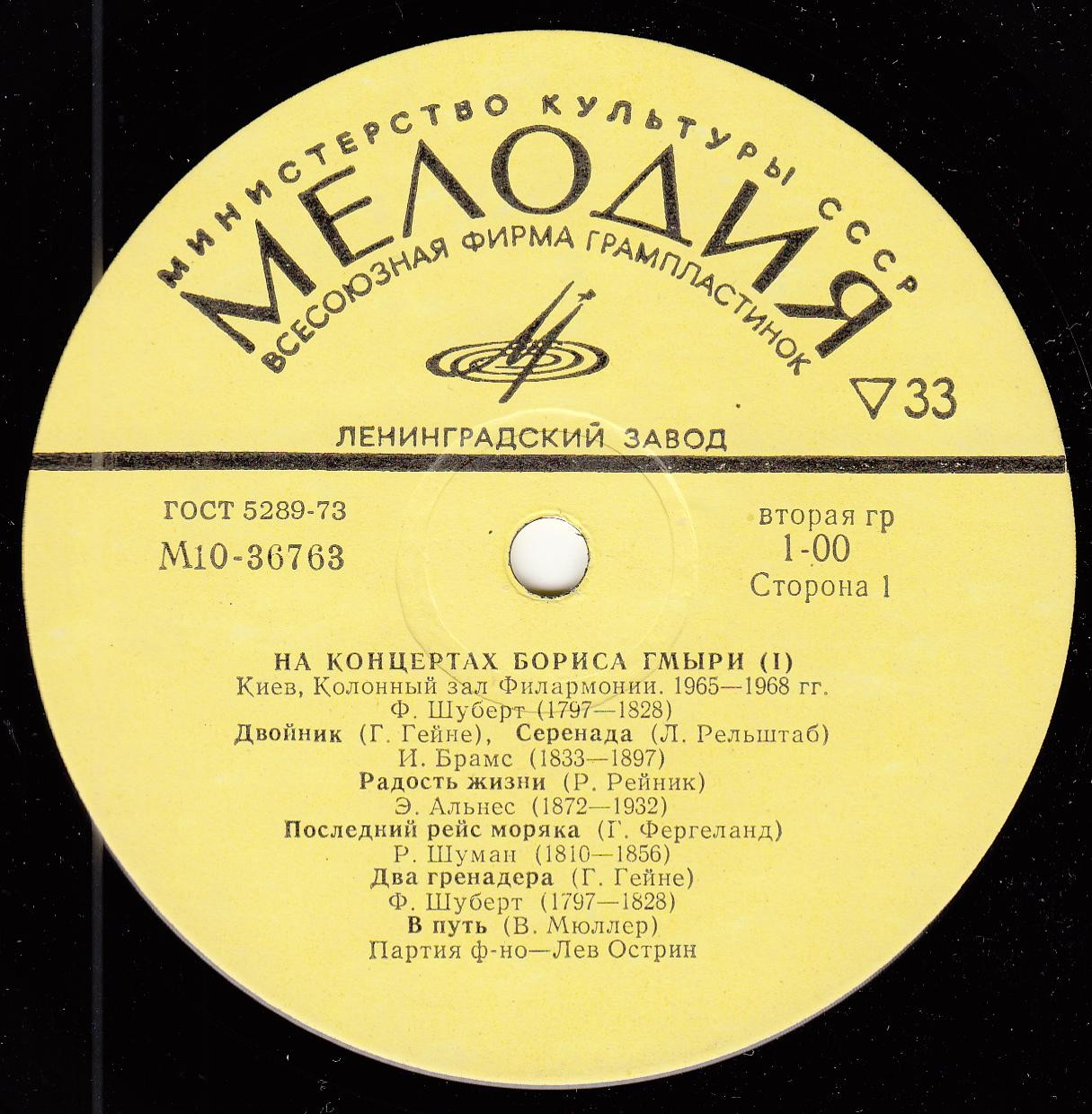 На концертах Бориса ГМЫРИ