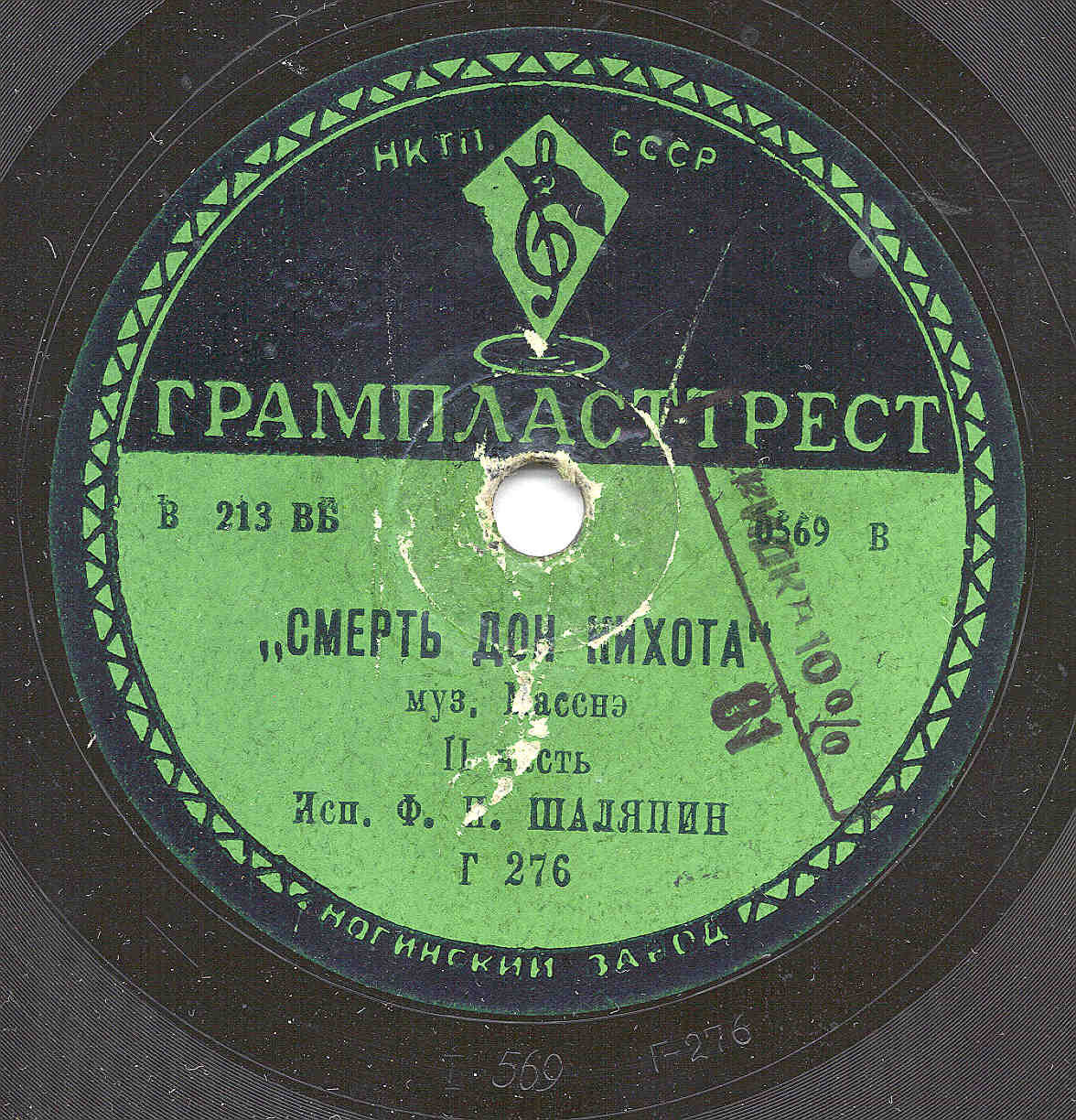 Ф. Шаляпин - Смерть Дон Кихота