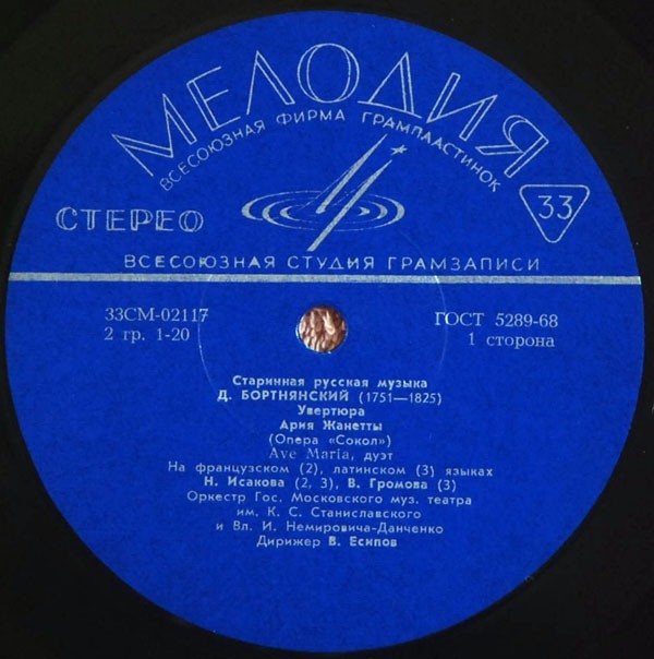 Старинная русская музыка. Д. Бортнянский