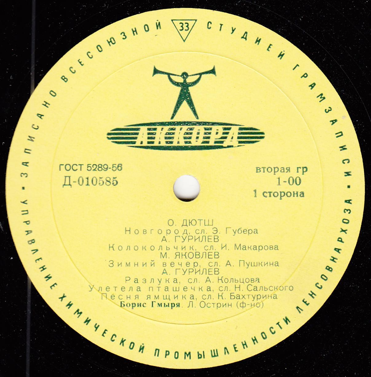 Борис ГМЫРЯ, бас