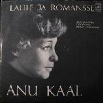 Ану КААЛЬ (сопрано): «Песни и романсы / Laule ja romansse»