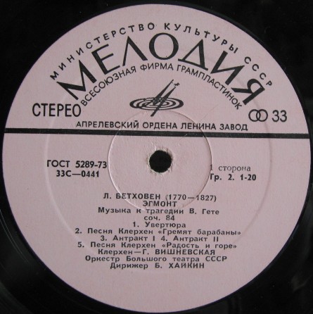 ЛЮДВИГ ВАН БЕТХОВЕН «Эгмонт». Музыка к трагедии В. Гёте, соч. 84