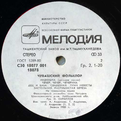 ЧУВАШСКИЙ ФОЛЬКЛОР