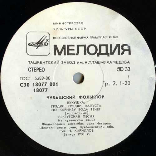 ЧУВАШСКИЙ ФОЛЬКЛОР