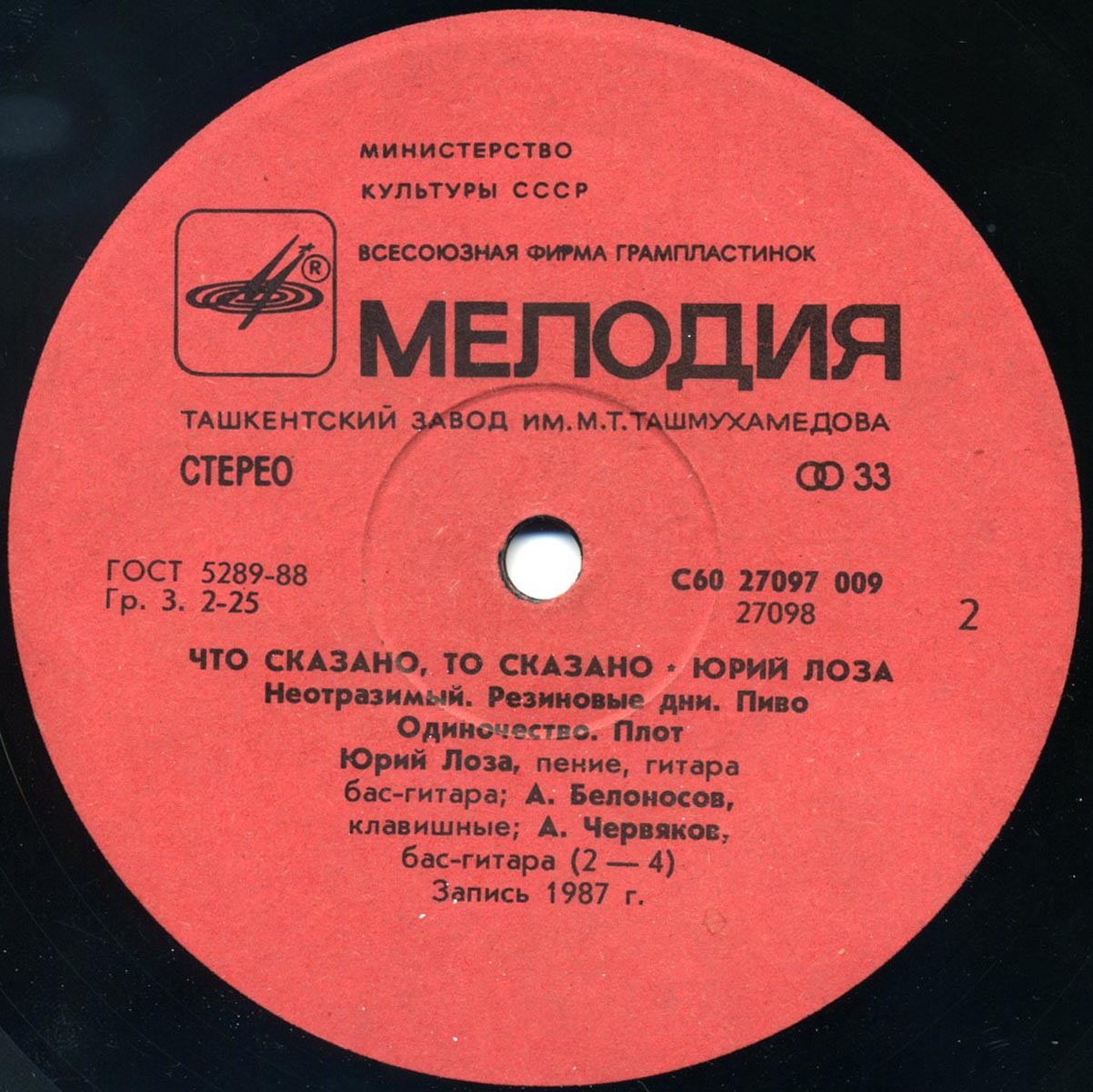 Юрий ЛОЗА "Что сказано, то сказано"