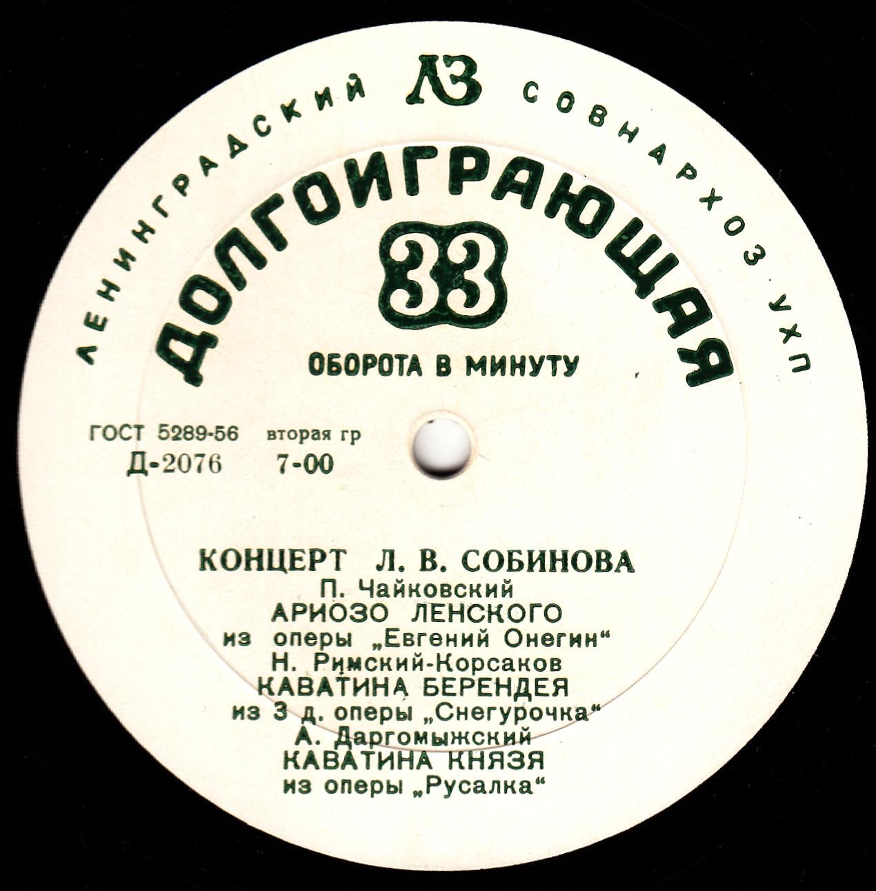 Концерт Л. В. Собинова