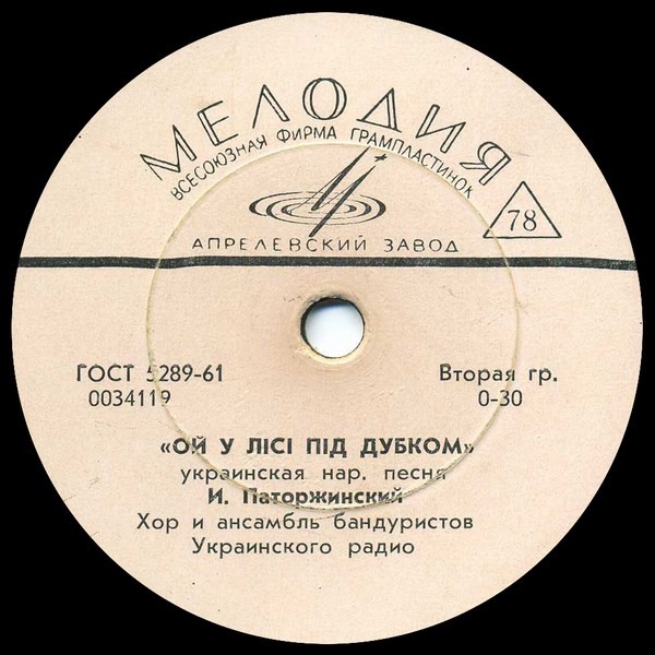 И. Паторжинский — Не пий, коню, воду / Ой у лісі під дубком