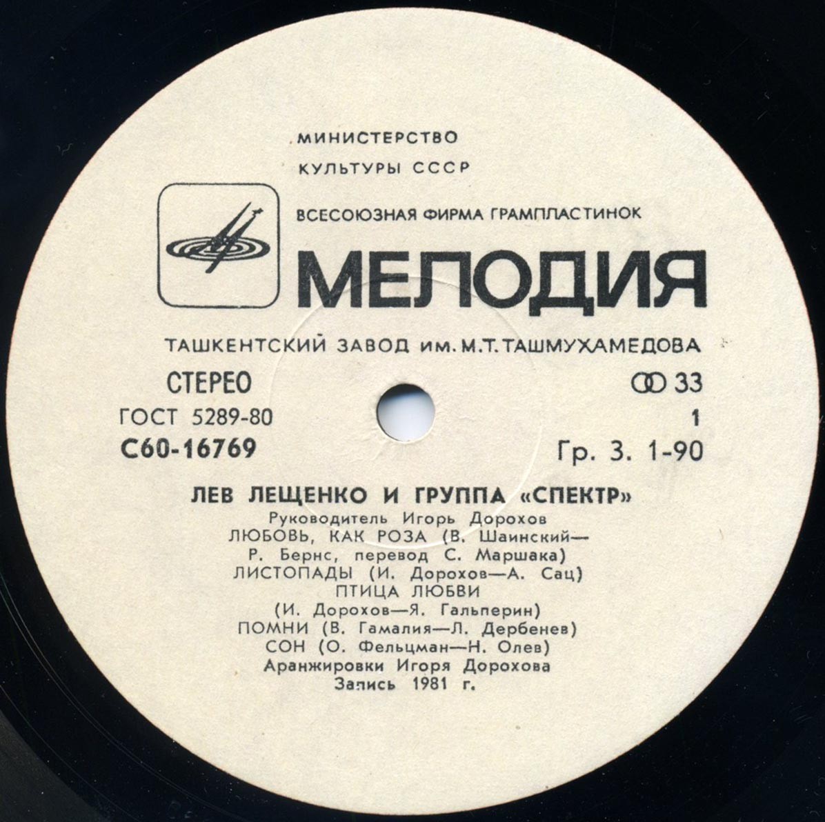 Лев Лещенко и группа "Спектр"