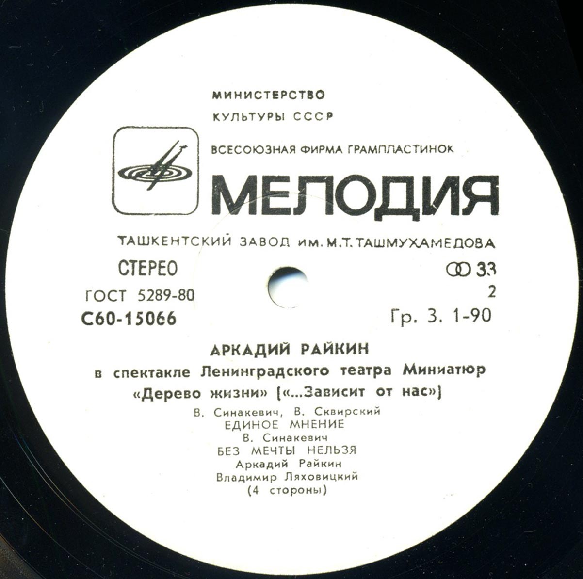 Аркадий Райкин. Дерево жизни («…зависит от нас»)