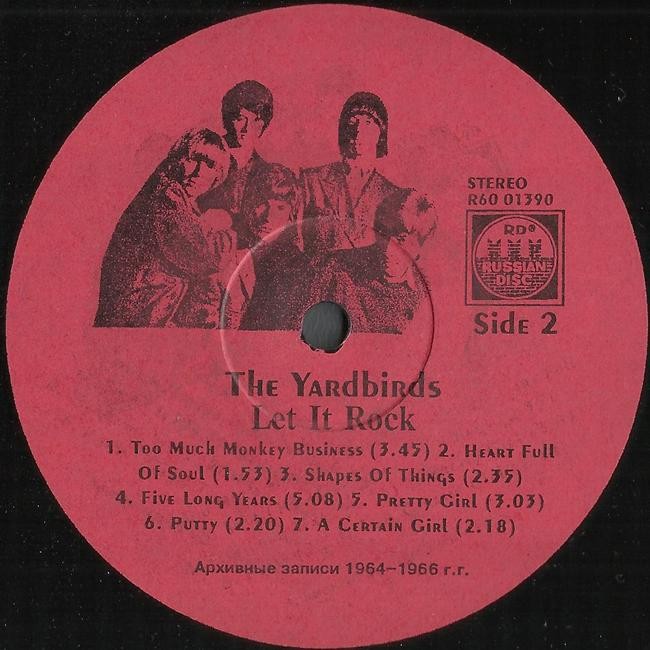 YARDBIRDS - Let It Rock