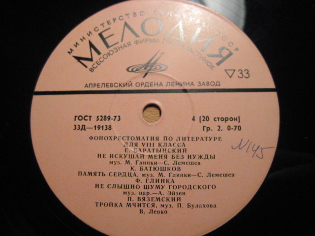 Фонохрестоматия по литературе для VIII класса