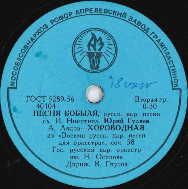 Из-за острова на стрежень // Песня бобыля; Хороводная