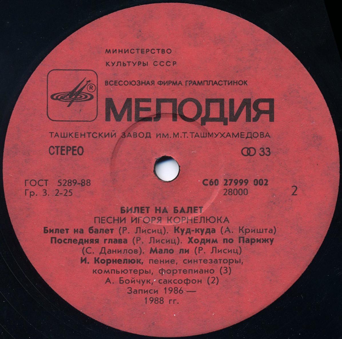Игорь КОРНЕЛЮК. «Билет на балет»