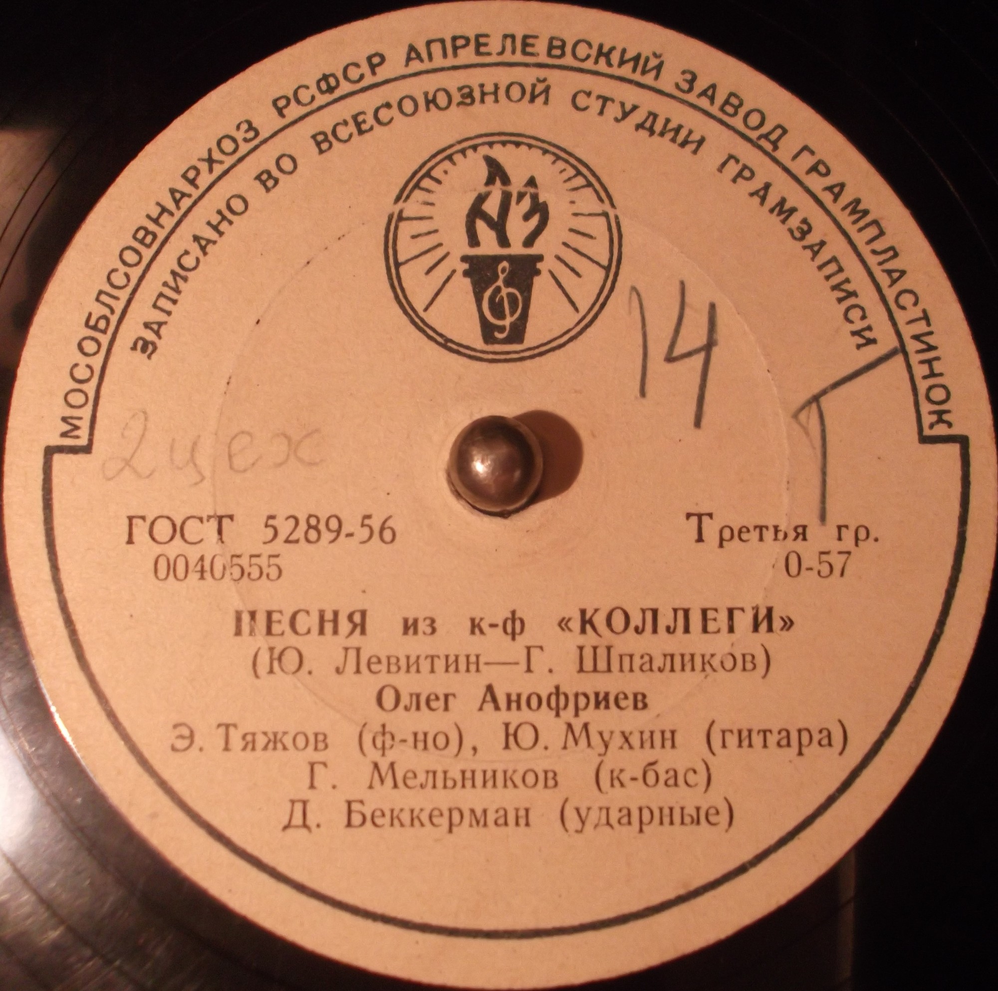 Олег Анофриев — Песня из к/ф «Коллеги» / Песня из к/ф «Артист из Кохановки»