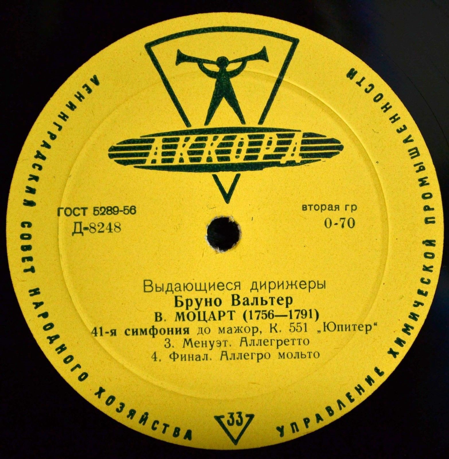 В. Моцарт: Симфония № 41 до мажор, К. 551 «Юпитер» (Бруно Вальтер)