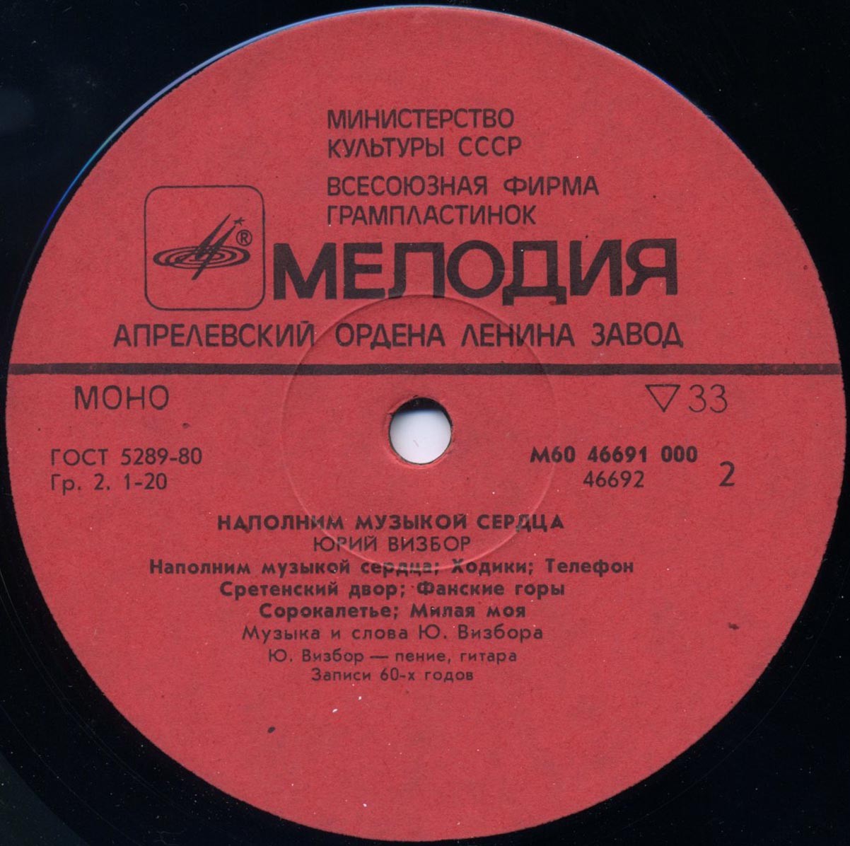 Юрий Визбор. «Наполним музыкой сердца»