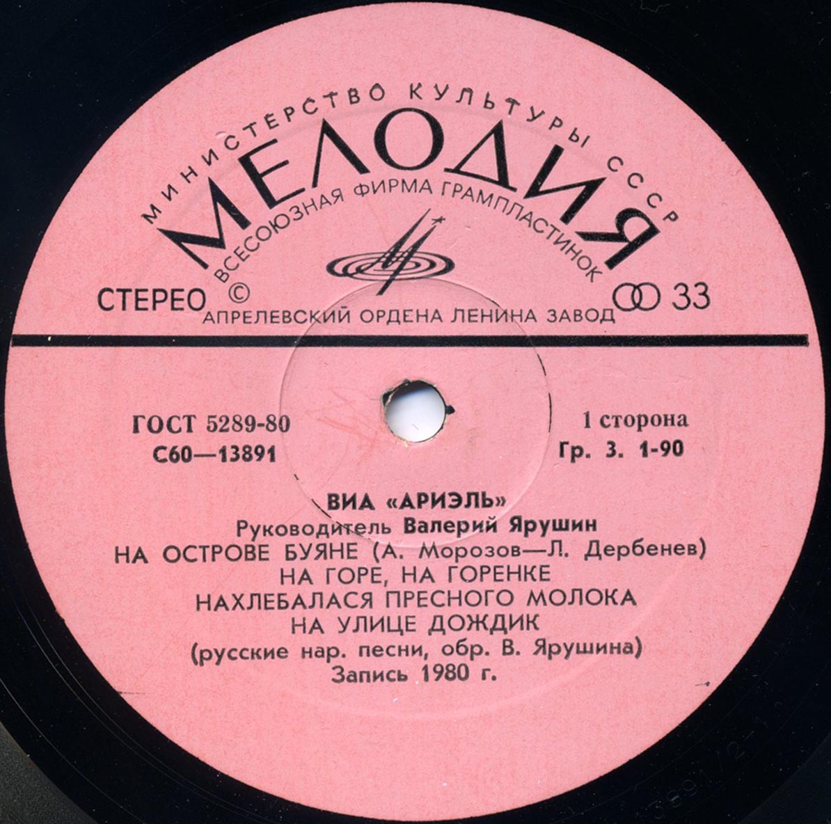 ВИА «АРИЭЛЬ», руководитель В. Ярушин