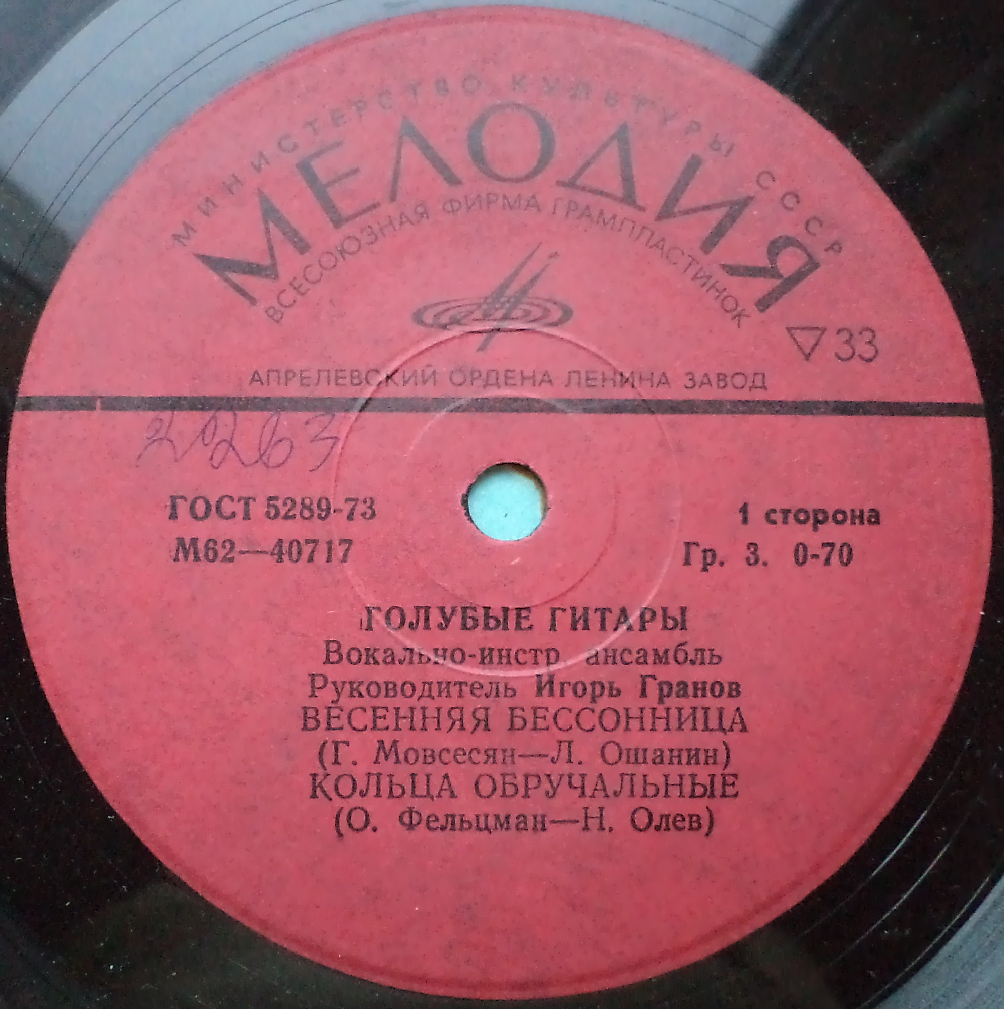 ВИА "ГОЛУБЫЕ ГИТАРЫ"