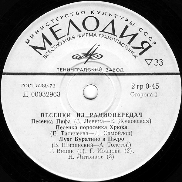 Песенки из радиопередач