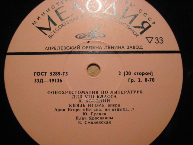 Фонохрестоматия по литературе для VIII класса