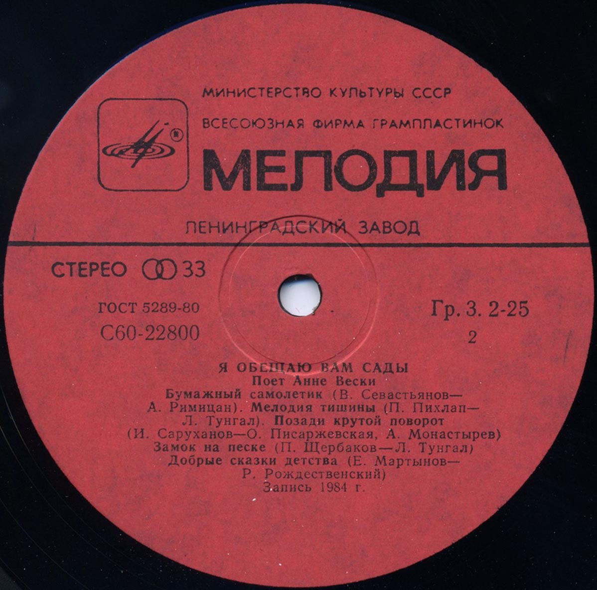 Анне Вески - Я обещаю вам сады